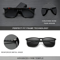 KINGSEVEN Large Frame Sunglasses Men/Women Polarized UV400 Lens Causal Glasses Vintage Rectangle Fishing Driving Outdoor Eyewear