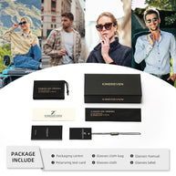 KINGSEVEN Brand Men Trendy Sunglasses Fashion Square Alloy Frame Women Polarized UV400 Glassses Luxury Driving Outdoor Eyewear