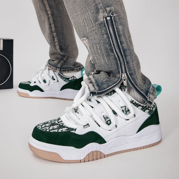 Trend Men's Shoes Outdoor Sneakers Lace-up Non Slip Running Shoes Couple Style Walking Shoes Breathable Tennis Shoe Plus Size 47