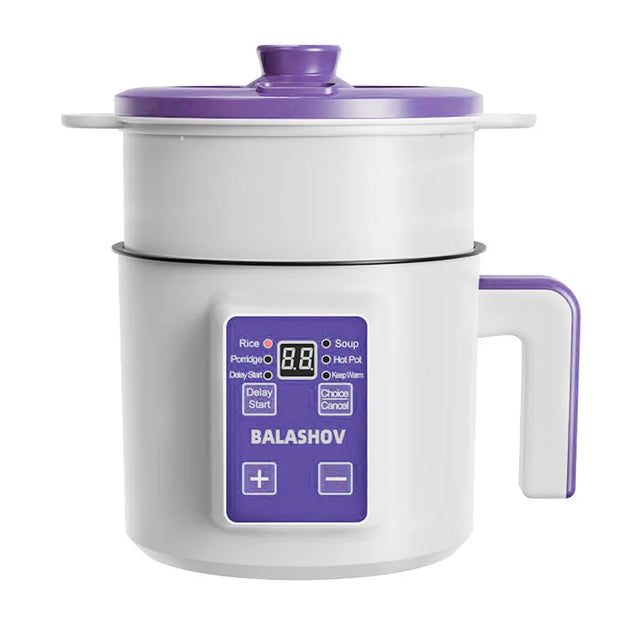1.7L Electric Rice Cooker Multifunction Pot Mini Hotpot Pan Soup Home Appliances for The Kitchen Pots Offers 1-2 People
