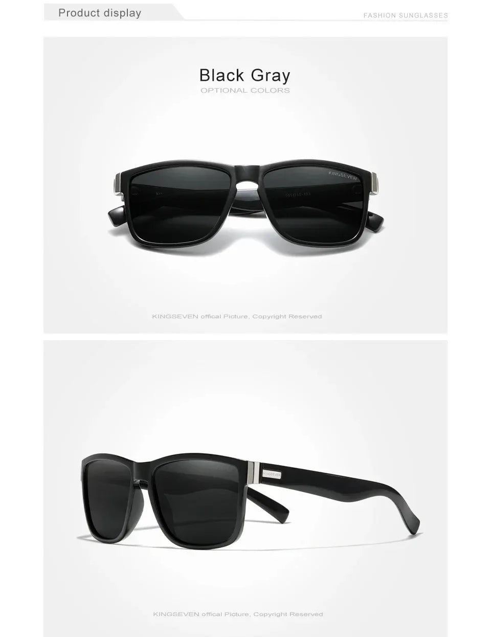 KINGSEVEN Sports Polarized Sunglasses Men Women UV400 Lens Retro Rectangle Fashion Square Frame Glasses Goggles Cycling Eyewear
