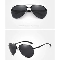 KINGSEVEN Fashion Pilot Rimless Sunglasses Men Classical UV400 Polarized Large Frame Glasses Casual Driving Outdoor Eyewear