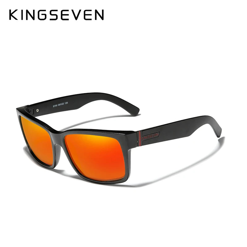 KINGSEVEN Polarized Men's Sunglasses Sports Goggle Mirror UV400 Lens Male Sun Glasses Women Eyewear Protection TR90 Full Farme