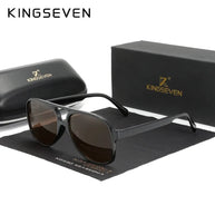 KINGSEVEN Classical Driving Sunglasses Women Men Retro Square Large Frame UV400 Glasses Vintage Anti-glare Night Vision Eyewear