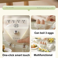 Egg Cooker Portable Low Power Student Dormitory Mini Breakfast Machine Automatic Power Off Electric Steamer Kitchen Tool 120W