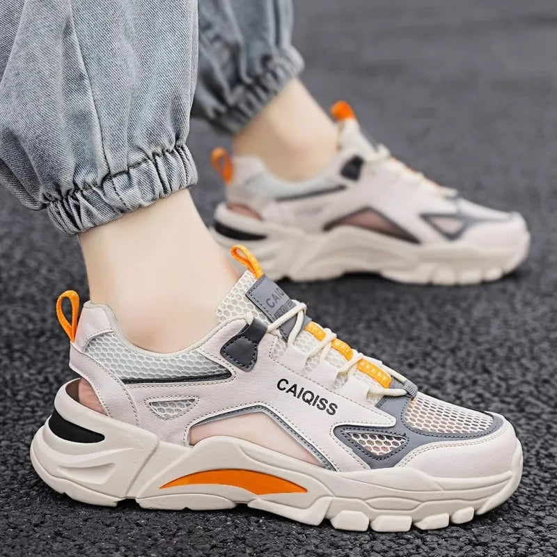 Mens Summer Sandals Breathable Sports Beach Shoes Outdoor Casual Slides for Teenagers TrendyLightweight Footwear New Design