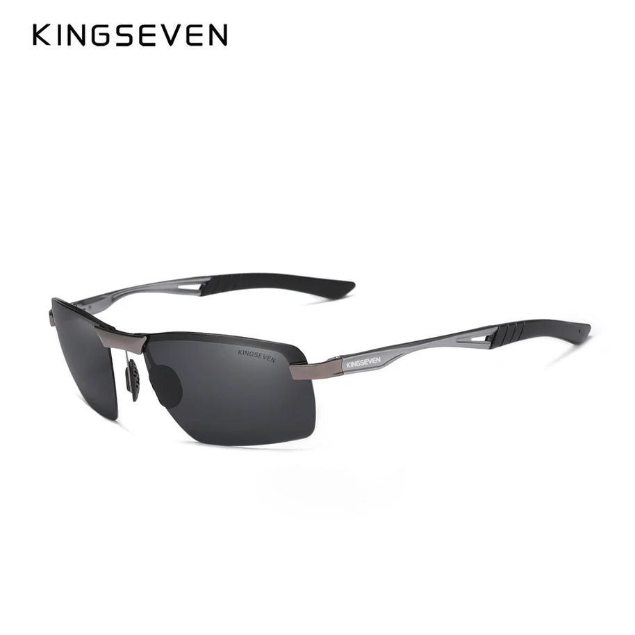 KINGSEVEN 2024 New Men's Polarized Sunglasses Aluminum Frame UV400 Sun Glasses Male Eyewear Driving Glasses