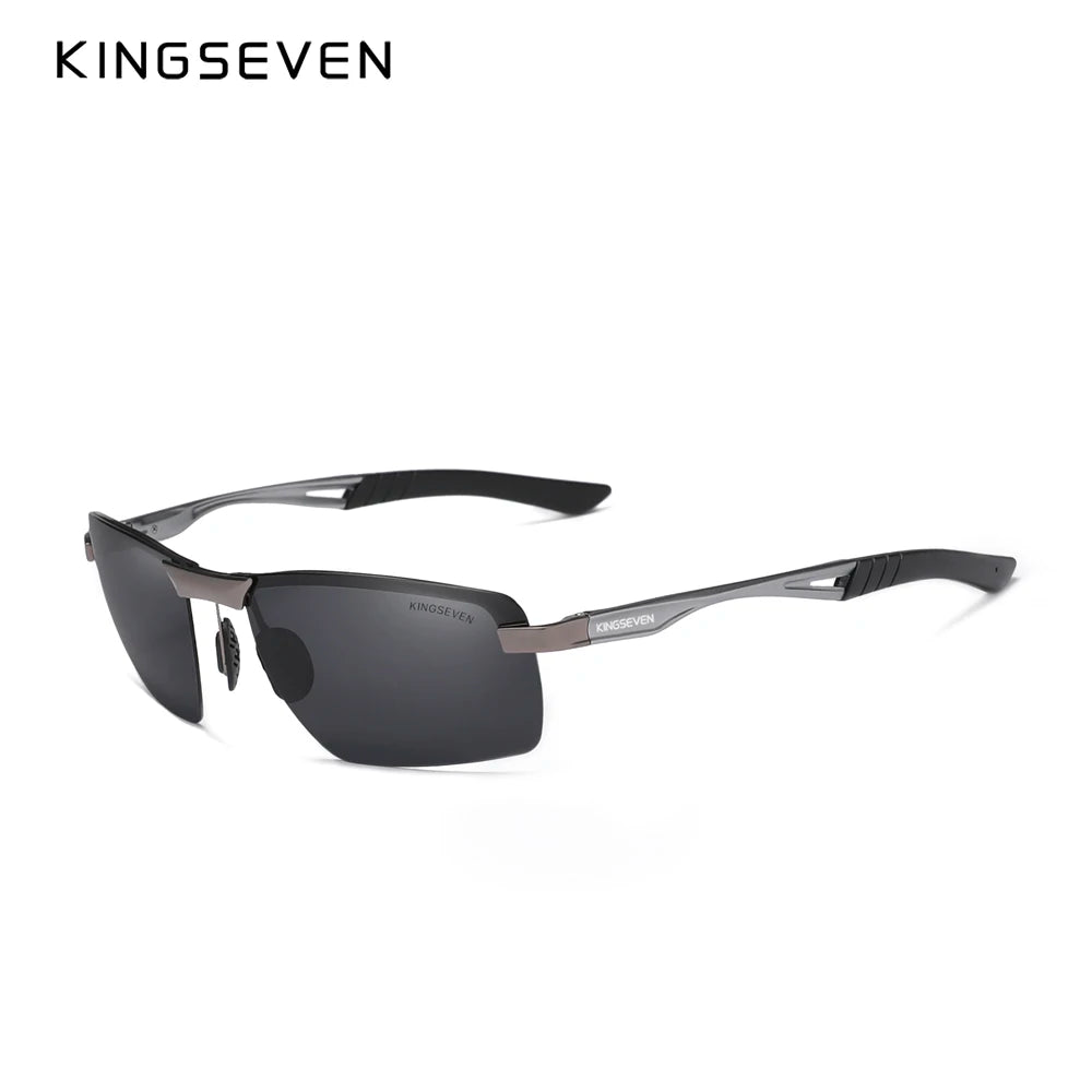 KINGSEVEN 2024 New Men's Polarized Sunglasses Aluminum Frame UV400 Sun Glasses Male Eyewear Driving Glasses