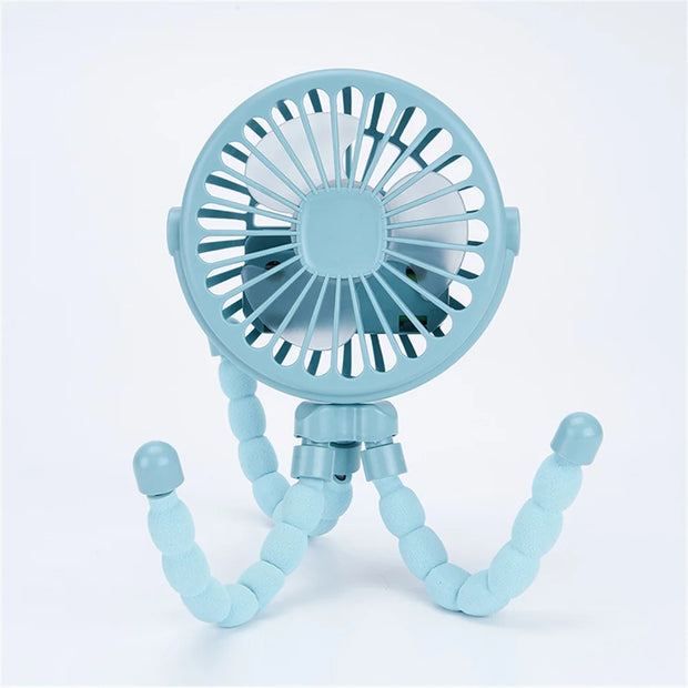 Mini Handheld Octopus Folding Fan Multi Functional Five In One Portable Fan Silent Home Dormitory Baby Stroller Multiple Scenes