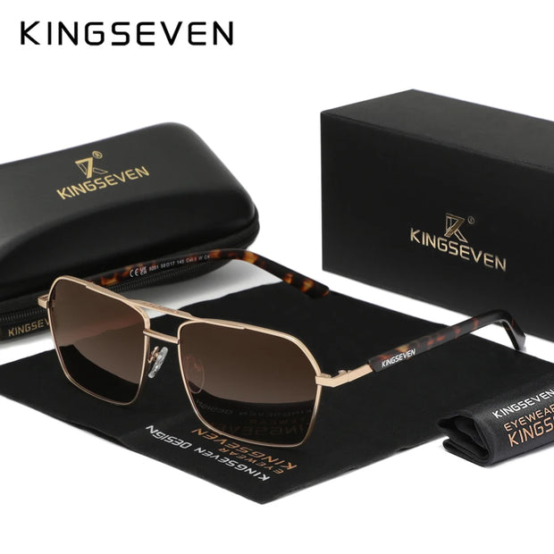 KINGSEVEN Polarized Sunglassesfor Men Sunscreen Glasses High Quality Outdoor Driving Eyewear Anti-Glare Mirror Lens