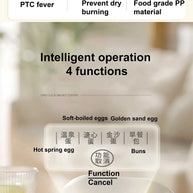 Egg Cooker Portable Low Power Student Dormitory Mini Breakfast Machine Automatic Power Off Electric Steamer Kitchen Tool 120W