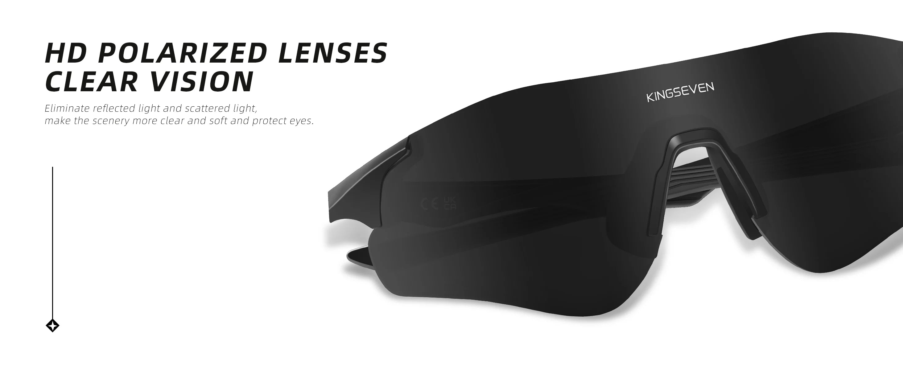 KINGSEVEN 2025 Cycling Sunglasses UV400 Polarized