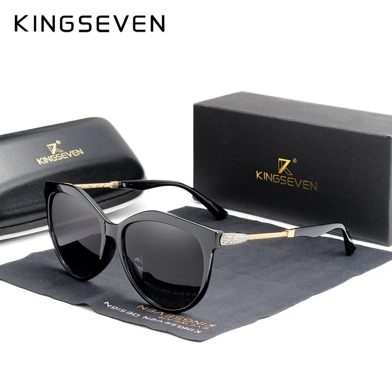 KINGSEVEN 2024 Polarized Women's Sunglasses Gradient Lens Luxury Sun glasses Brand Lentes de sol Mujer