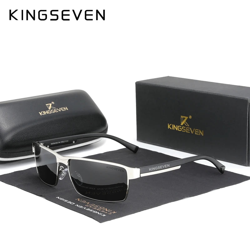 KINGSEVEN 2024 NEW Polarized Sunglasses Men Women Driving Square Eyewear Men's Sun Glasses Male Goggle UV400 Gafas De Sol