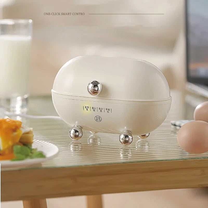 Egg Cooker Portable Low Power Student Dormitory Mini Breakfast Machine Automatic Power Off Electric Steamer Kitchen Tool 120W