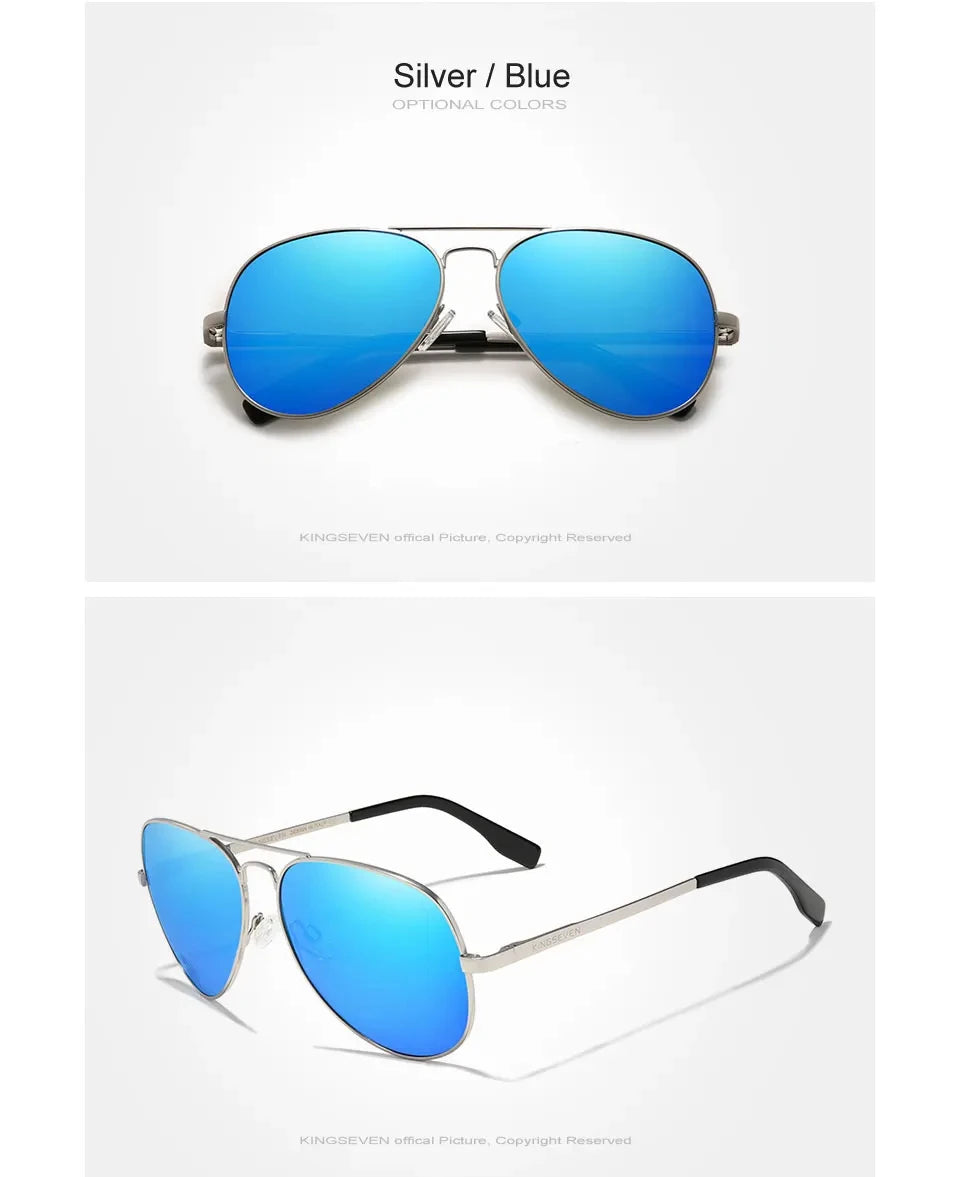 KINGSEVEN New Brand Men Aluminum Sunglasses Polarized UV400 Male Glasses Women Pilot Fashion Luxury Driving Summer Eyewear