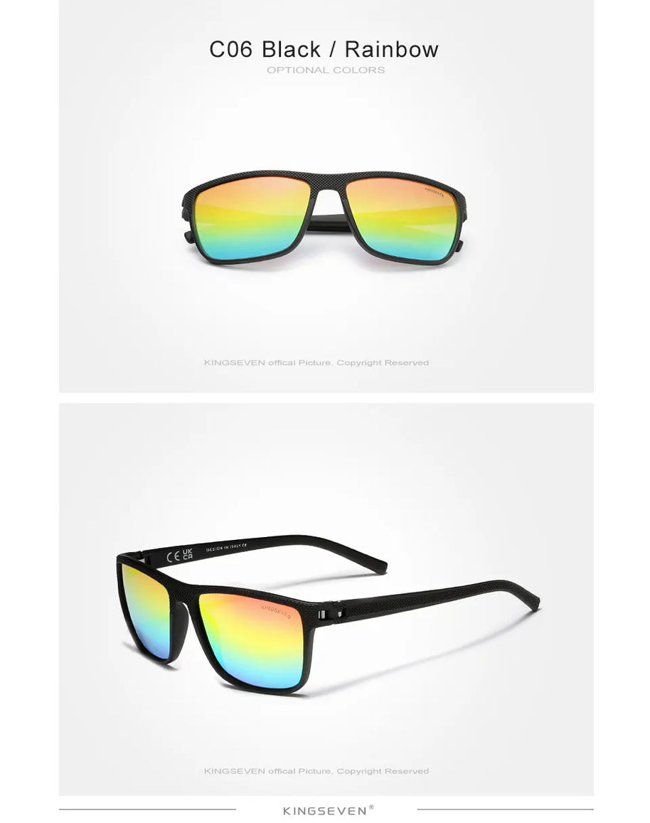 KINGSEVEN Polarized Sunglasses Women Driving Square Frame Sun Glasses sunglasses for Men NEW LC755 Outdoor Travel