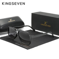 KINGSEVEN Classical Driving Sunglasses Women Men Retro Square Large Frame UV400 Glasses Vintage Anti-glare Night Vision Eyewear