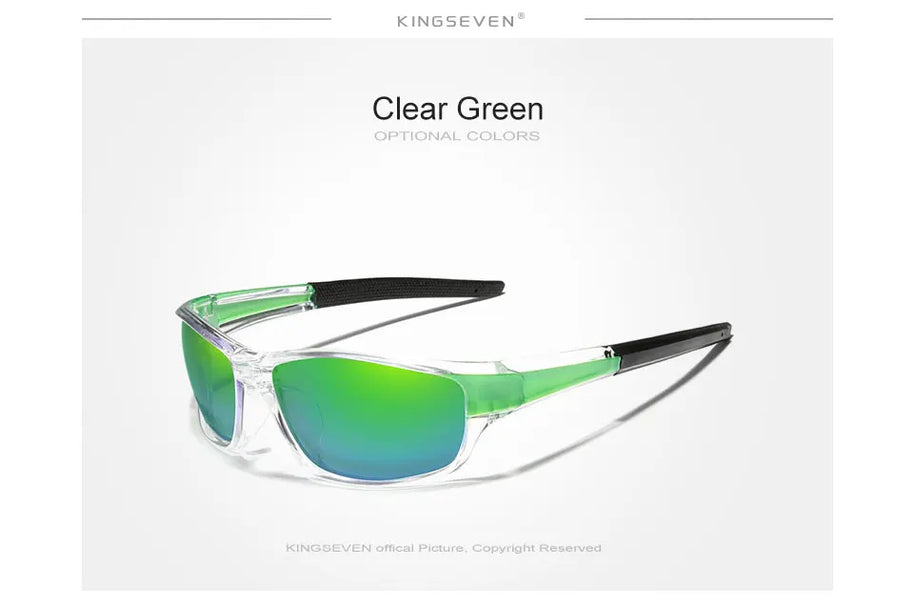 Genuine KINGSEVEN New 2024 Design Men's Sports Polarized Sunglasses Women UV Lens Fashion Eyewear Oculos de sol