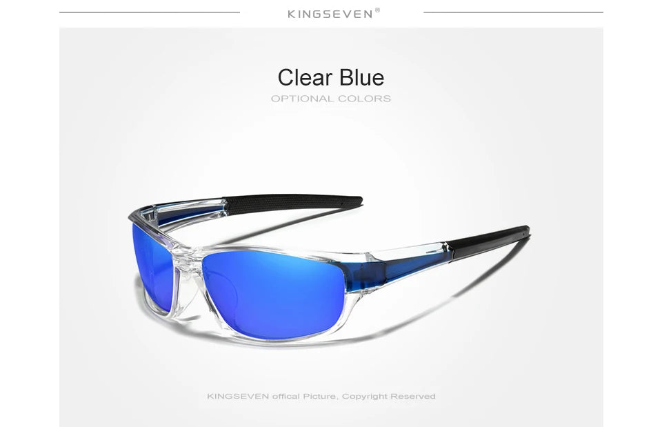 Genuine KINGSEVEN New 2024 Design Men's Sports Polarized Sunglasses Women UV Lens Fashion Eyewear Oculos de sol