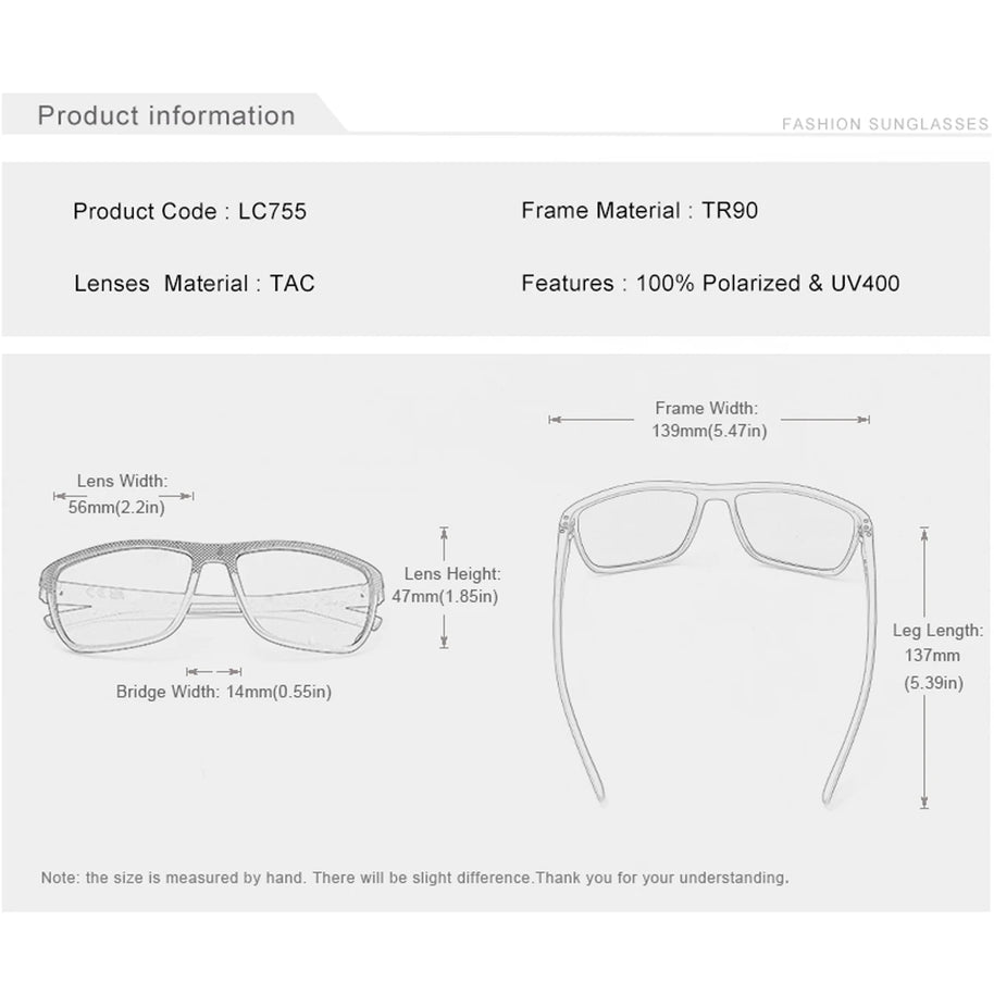Kingseven Mirror Lens Sunglasses For Men And Woman HD Polarization UV400 Eye Protection Glasses Graininess Scrub Design Eyewear