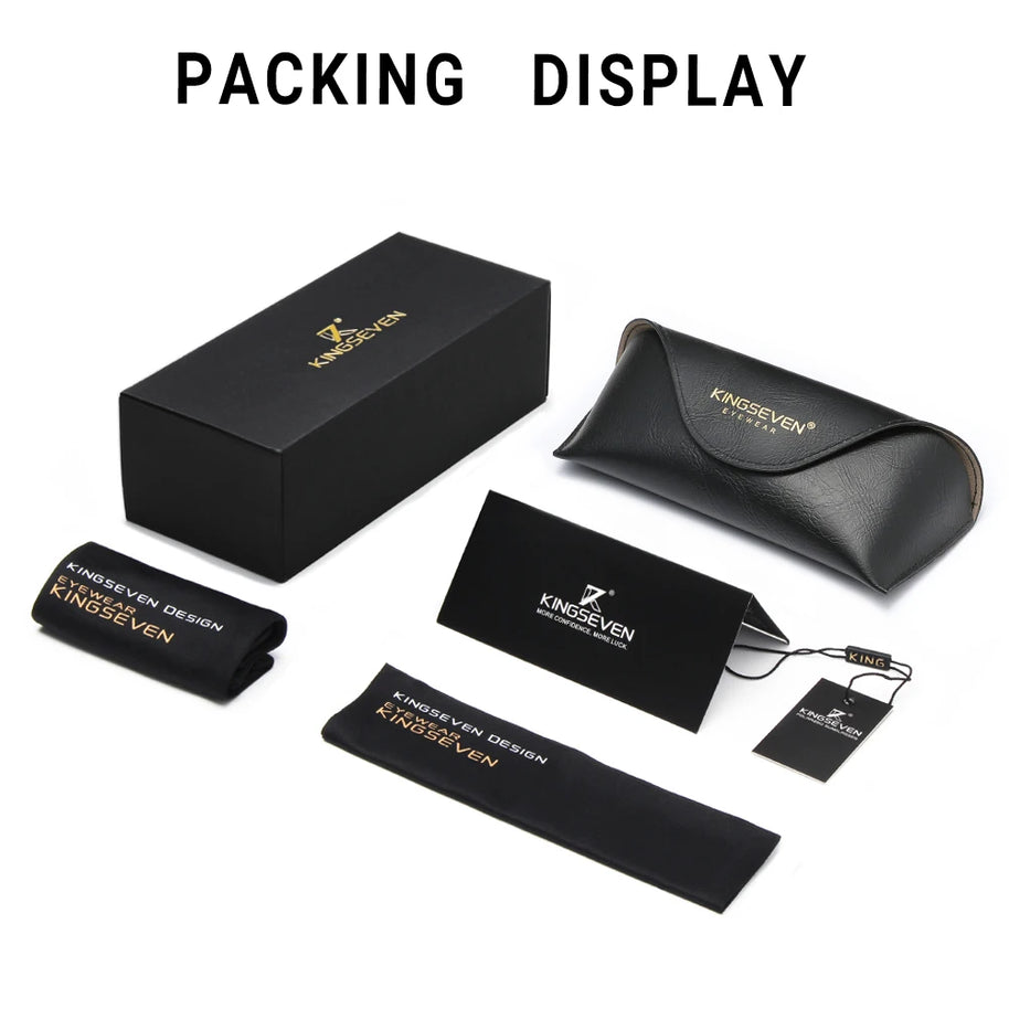 KINGSEVEN Brand Polarized Sunglasses For Men Rectangle Aluminum Driving Glasses Eyewear Shades For Men High Quality