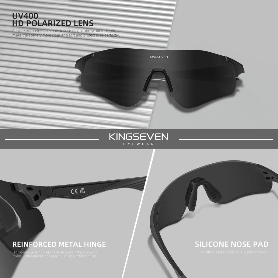 KINGSEVEN 2025 Cycling Sunglasses UV400 Polarized