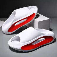 Kidmi Fashion Men Slippers Thick Sole Arch Support Slides Summer Outdoor Beach Slippers Men's Sneaker Casual Home Soft Slippers