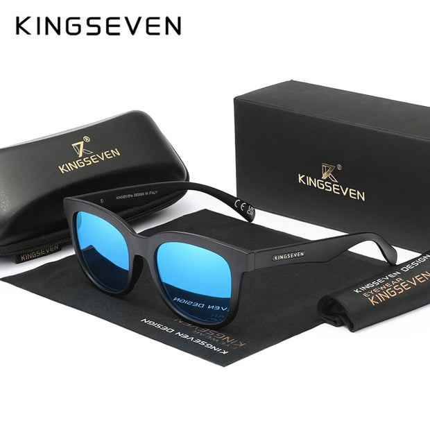 KINGSEVEN Trendy Casual Sunglasses Men Women Full Frame Driving Glasses Polarized UV400 Fashion Vintage Classic Eyewear