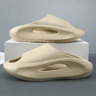 Kidmi Fashion Men Slippers Thick Sole Arch Support Slides Summer Outdoor Beach Slippers Men's Sneaker Casual Home Soft Slippers