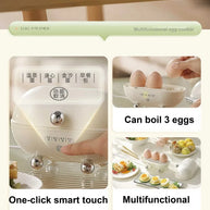 Egg Cooker Portable Low Power Student Dormitory Mini Breakfast Machine Automatic Power Off Electric Steamer Kitchen Tool 120W