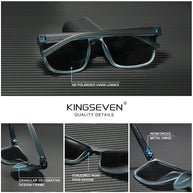 KINGSEVEN Gradation Design Sunglasses For Men Women HD Polarized UV400 Glasses Driving High Quality Anti-slip Sports Eyewear
