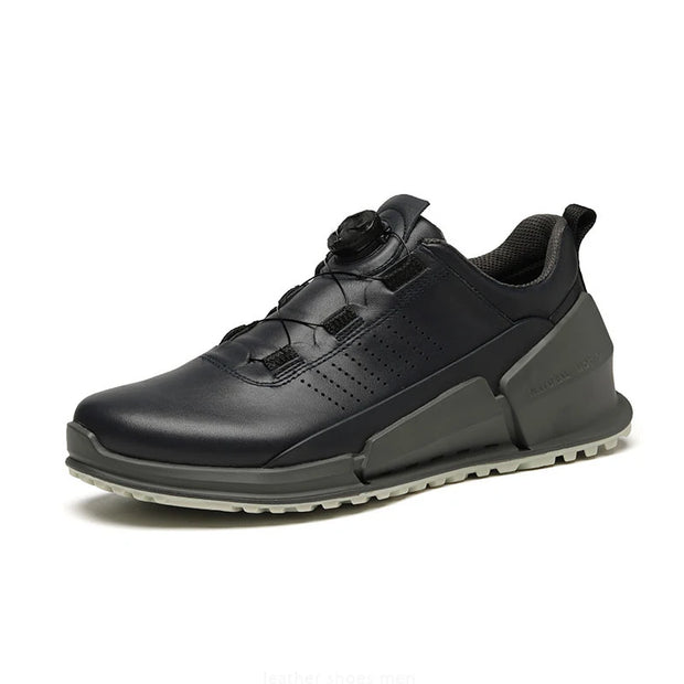 Trendy Genuine Leather Shoes Men Technology Automatic Buckle Loafers Walking Famous Original Sneakers Streetwear Outdoor Hiking