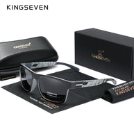 KINGSEVEN 2024 Brand Design Men's Glasses Square Retro TR90 Polarized Sunglasses Women UV Lens Fashion Outdoor Sports Eyewear