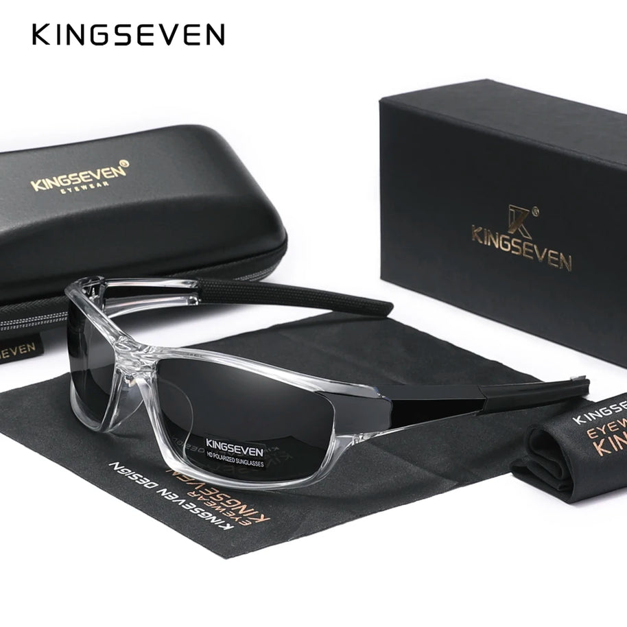Genuine KINGSEVEN New 2024 Design Men's Sports Polarized Sunglasses Women UV Lens Fashion Eyewear Oculos de sol