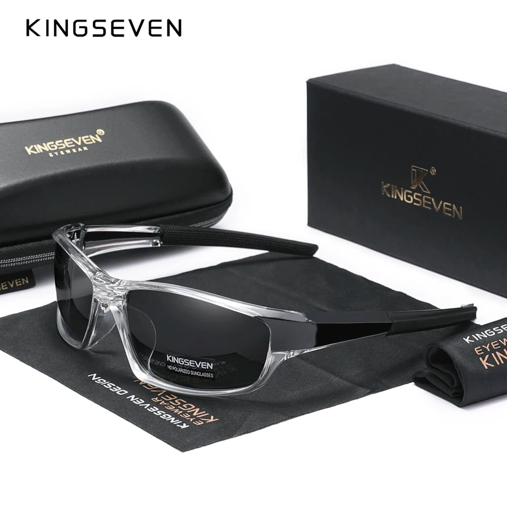 Genuine KINGSEVEN New 2024 Design Men's Sports Polarized Sunglasses Women UV Lens Fashion Eyewear Oculos de sol
