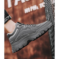 Men's Desert Boots Winter Warmth Tactical 2024 New Men's Fashion Strap Naked Boots Outdoor Platform Work Shoes Bota Masculina