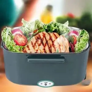 1.5 L 60W Electric Lunch Box Food Warmer Portable Food Heater for Car Or Home - Leak Proof 304 Stainless Steel Liner
