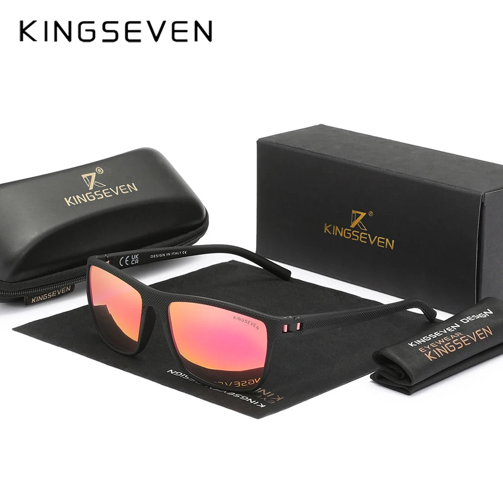 KINGSEVEN Polarized Sunglasses Women Driving Square Frame Sun Glasses sunglasses for Men NEW LC755 Outdoor Travel