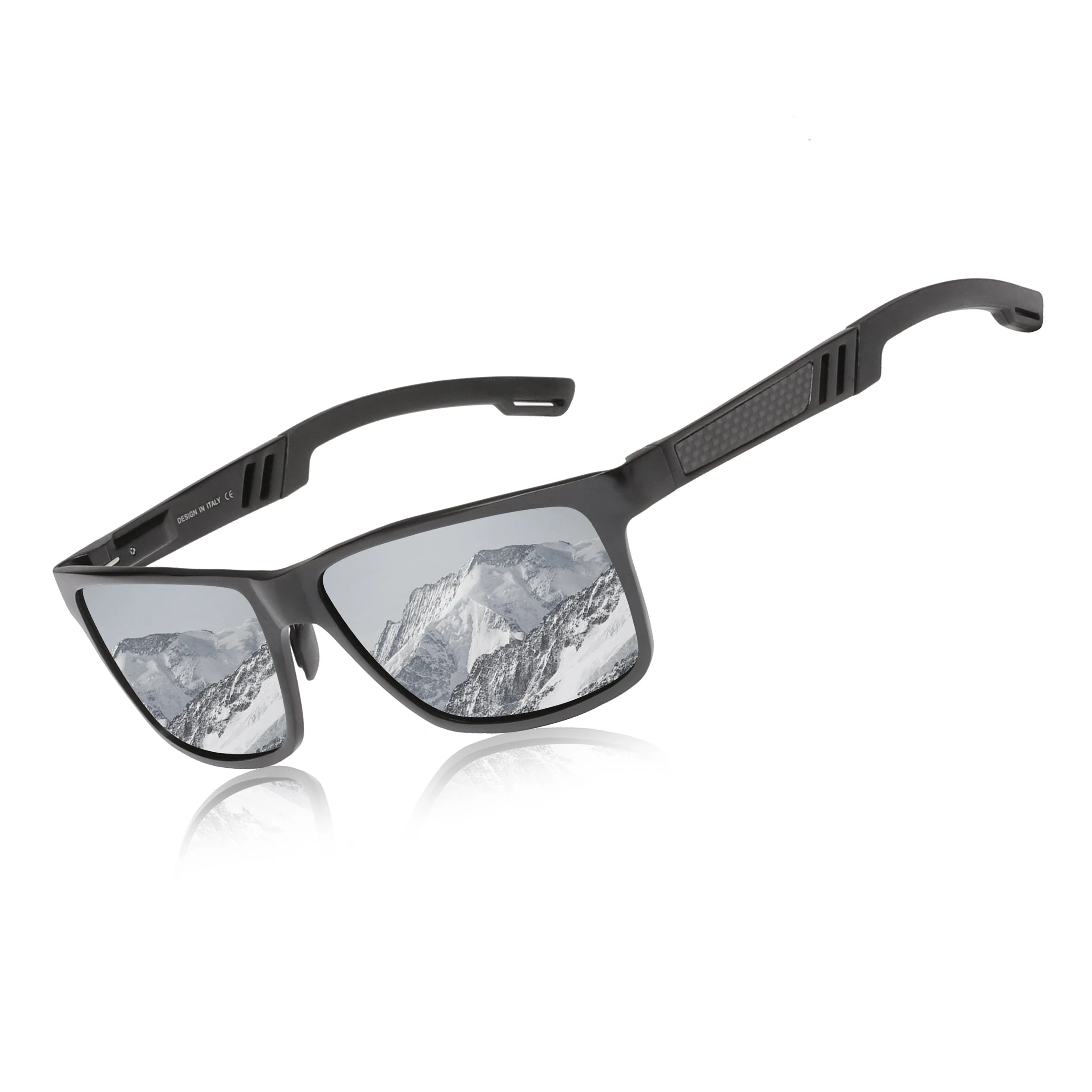 KINGSEVEN Brand Polarized Sunglasses For Men Rectangle Aluminum Driving Glasses Eyewear Shades For Men High Quality