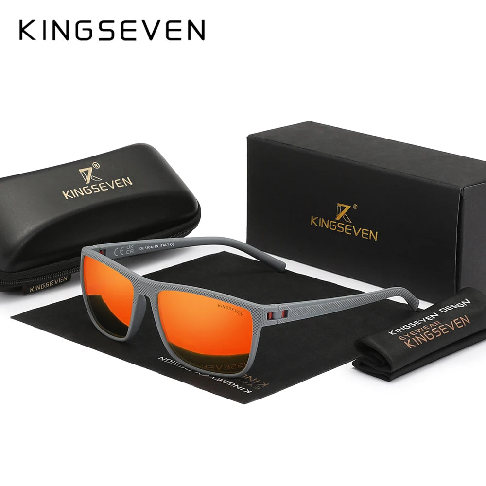 KINGSEVEN Polarized Sunglasses Women Driving Square Frame Sun Glasses sunglasses for Men NEW LC755 Outdoor Travel