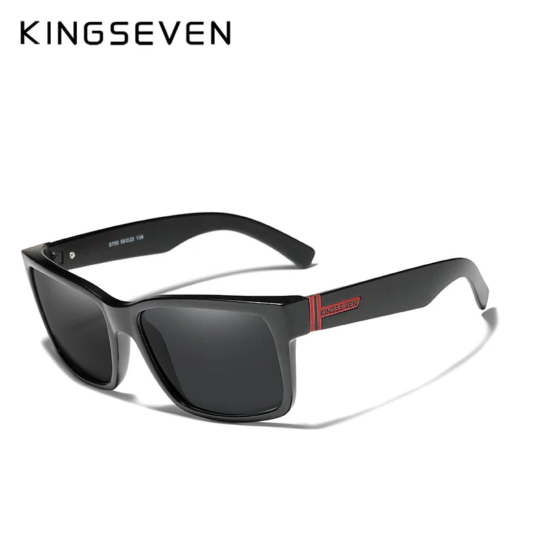 KINGSEVEN Polarized Men's Sunglasses Sports Goggle Mirror UV400 Lens Male Sun Glasses Women Eyewear Protection TR90 Full Farme