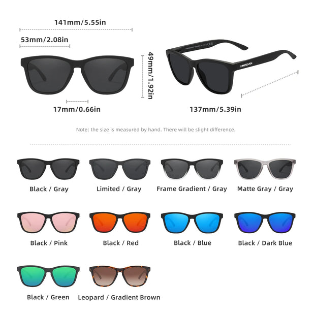 KINGSEVEN Brand Fashion Matte Sunglasses Women Men Polarized Anti-UV400 Lens Glasses TR90 Frame Luxury Outdoor Fishing Eyewear