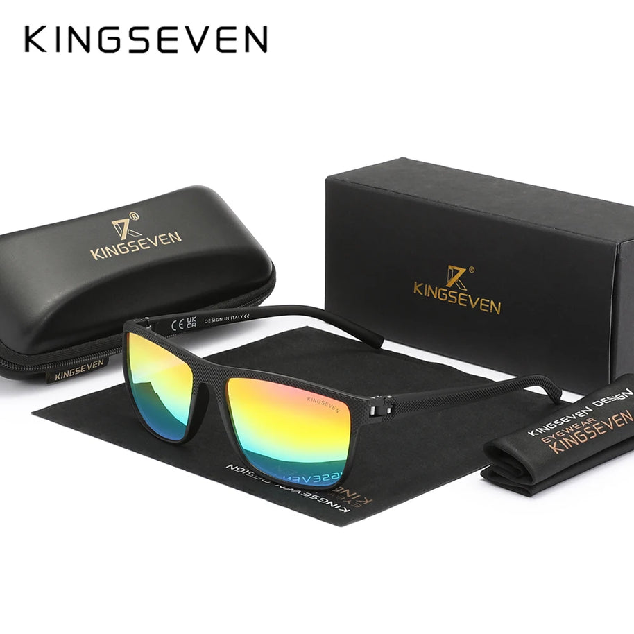 KINGSEVEN Polarized Sunglasses Women Driving Square Frame Sun Glasses sunglasses for Men NEW LC755 Outdoor Travel