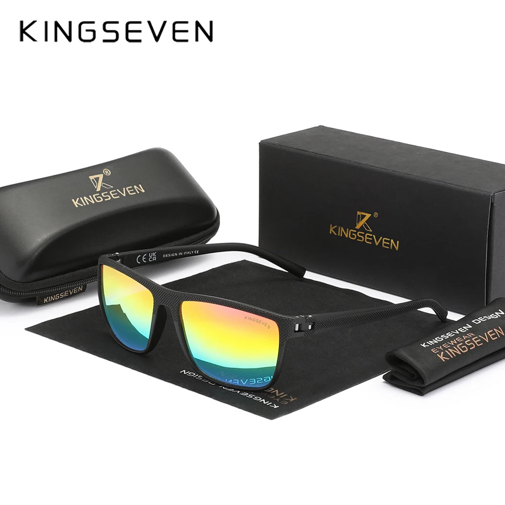 KINGSEVEN Polarized Sunglasses Women Driving Square Frame Sun Glasses sunglasses for Men NEW LC755 Outdoor Travel