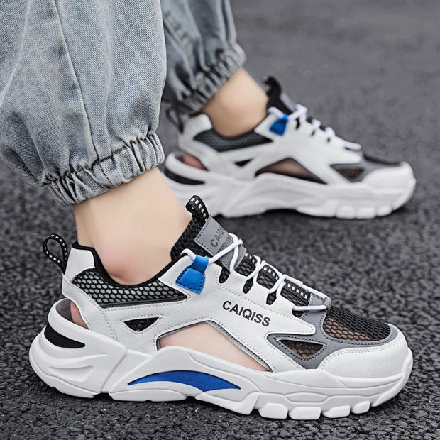 Mens Summer Sandals Breathable Sports Beach Shoes Outdoor Casual Slides for Teenagers TrendyLightweight Footwear New Design