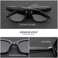 KINGSEVEN Trendy Casual Sunglasses Men Women Full Frame Driving Glasses Polarized UV400 Fashion Vintage Classic Eyewear