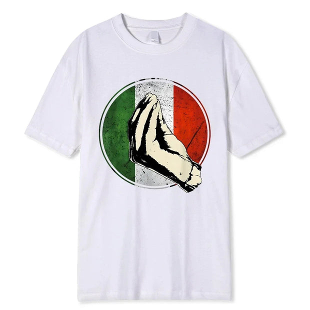 Italian Gift Shirt Funny Italy Summer T-Shirt Fitted Casual Cotton Men Tees Cool Breathable Oversize Short Sleeves TShirt Male