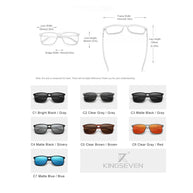 KINGSEVEN Large Frame Sunglasses Men/Women Polarized UV400 Lens Causal Glasses Vintage Rectangle Fishing Driving Outdoor Eyewear