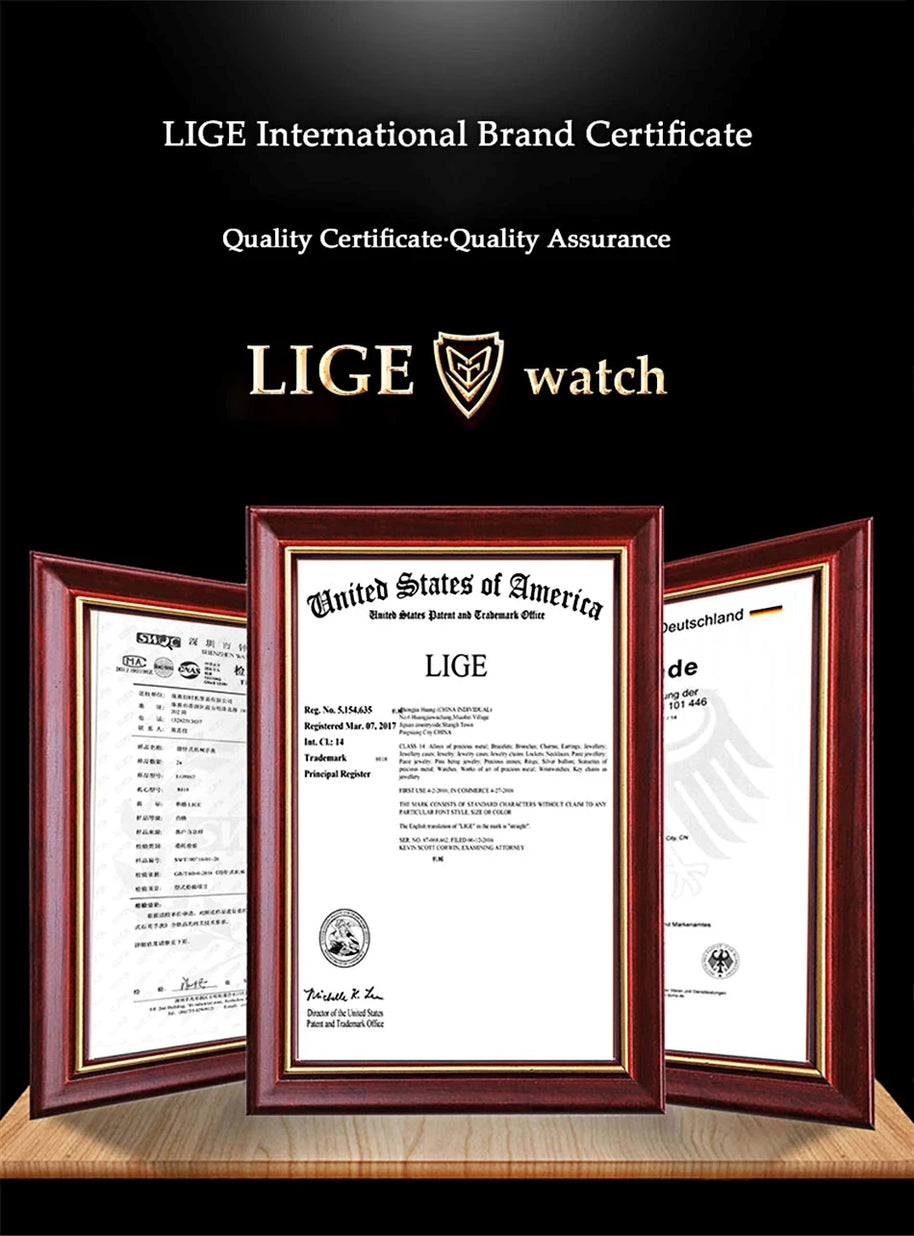 LIGE Fashion Square Quartz Woman Watches Ceramics Elegant Simple Diamond Auto Date Romantic Birthday Gift Leisure Wristwatch New